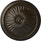Ekena Millwork Alexa Ceiling Medallion (Fits Canopies up to 3"), Hand-Painted Stone Hearth Crackle, 15"OD x 1 3/4"P CM14AXSHC - alternate 1
